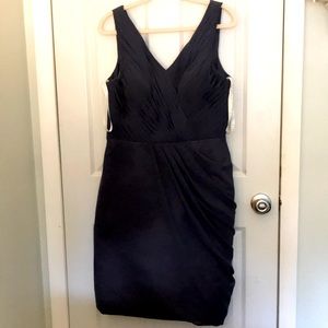 Azazie Dress (dark gray with purple undertones)